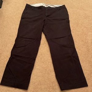 Straight Leg Black Chinos